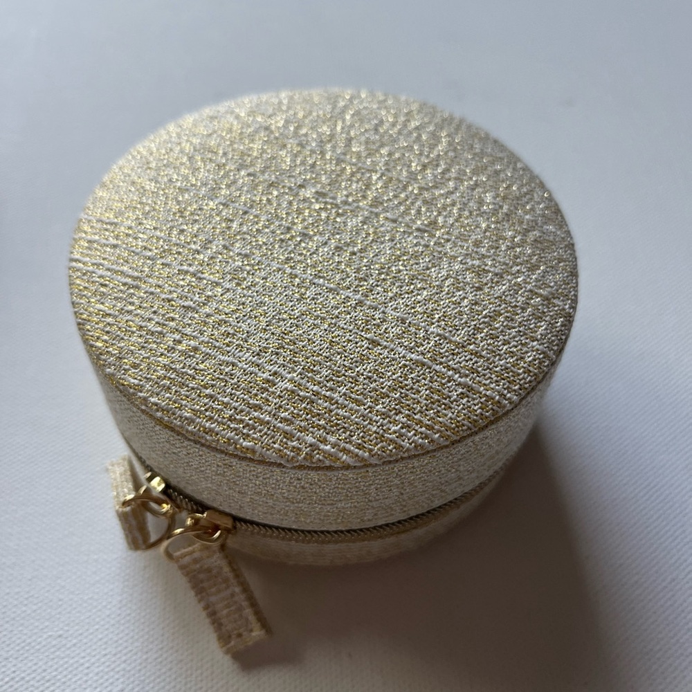 Dior Beauty Gold Cosmetic Pouch Toiletry Case - Picture 5 of 13